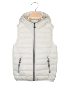 Pink Baby Smanicato da bambina con cappuccio e zip
