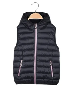 Pink Baby Smanicato da bambina con cappuccio e zip