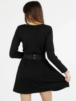 Pink Black Abito donna a maniche lunghe