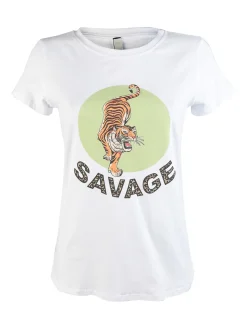 Pink Black T-shirt donna tigre
