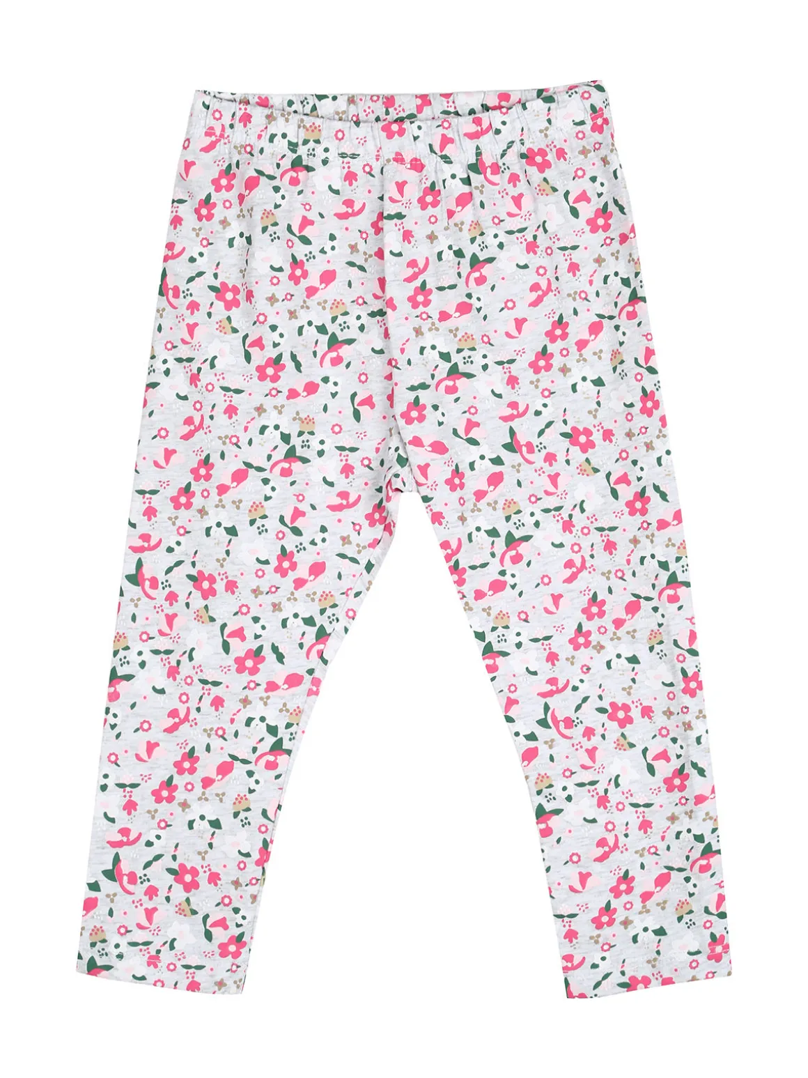 Pink Girl Completo 2 pezzi da neonata con leggings floreali - rosa