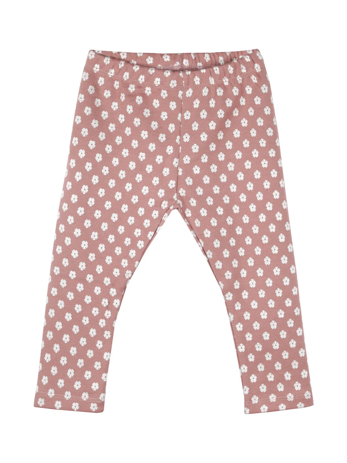 Pink Girl Completo 2 pezzi da neonata con maglietta orsacchiotti e leggings a fiori - panna