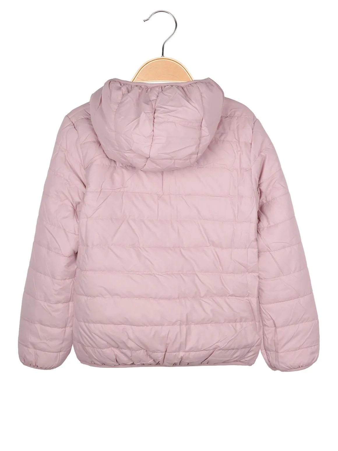 Pink Girl Giubbotto da bambina reversibile con cappuccio - rosa
