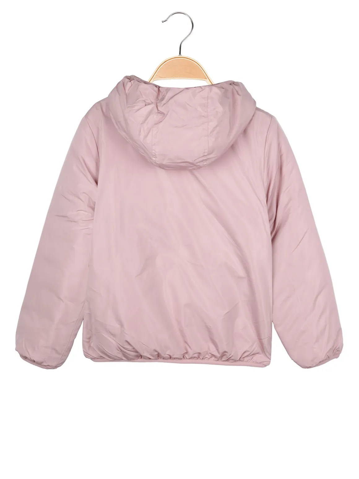 Pink Girl Giubbotto da bambina reversibile con cappuccio - rosa