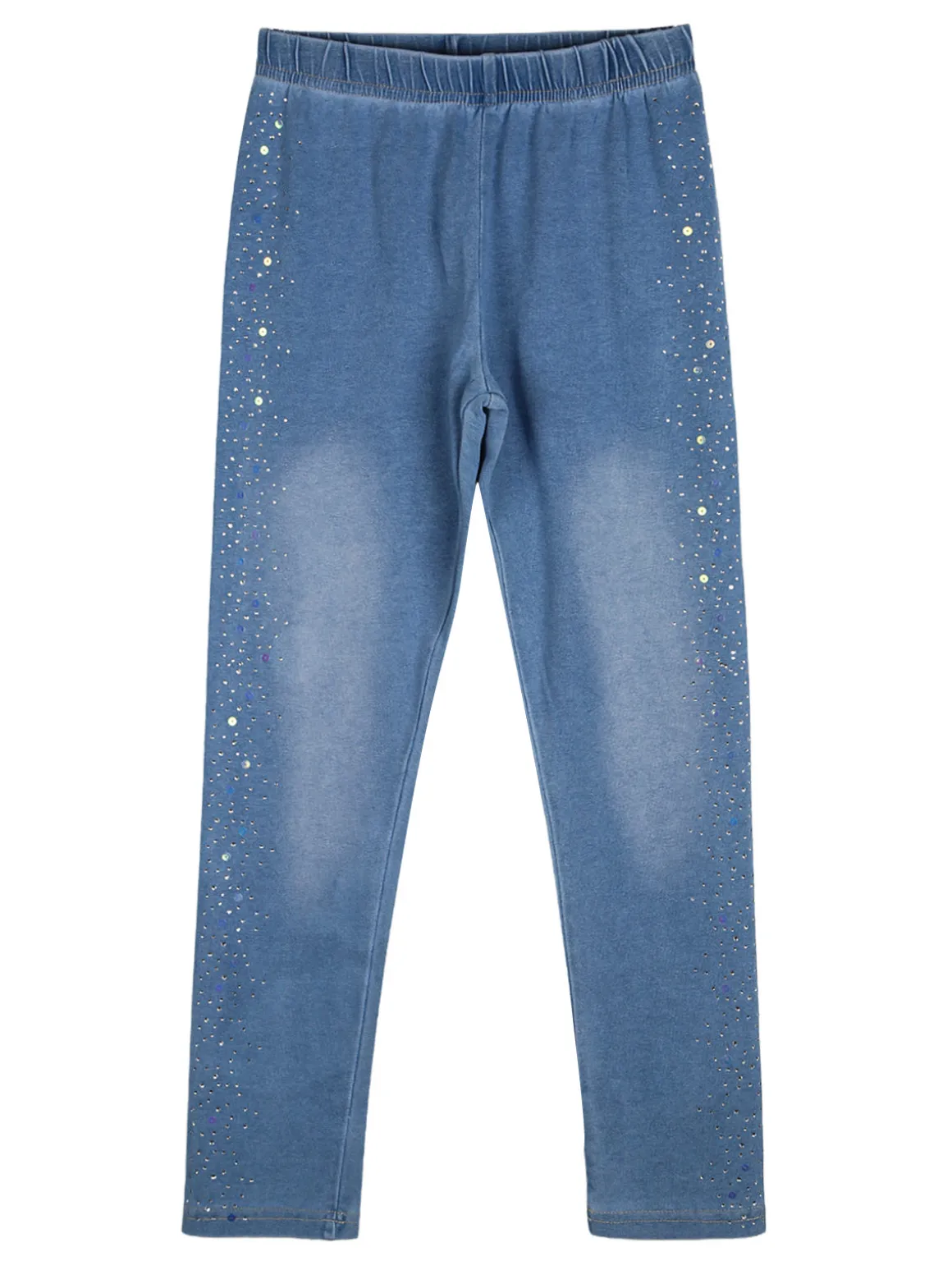 Pink Girl Jeggings da bambina con strass - jeans