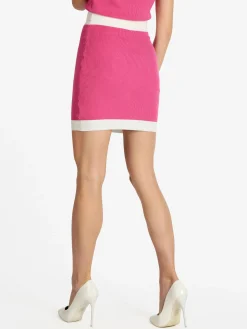 Pink Intimo Minigonna donna in maglia con bottoni