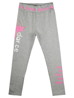 Pink Rabbit Leggings da ragazza felpato - grigio