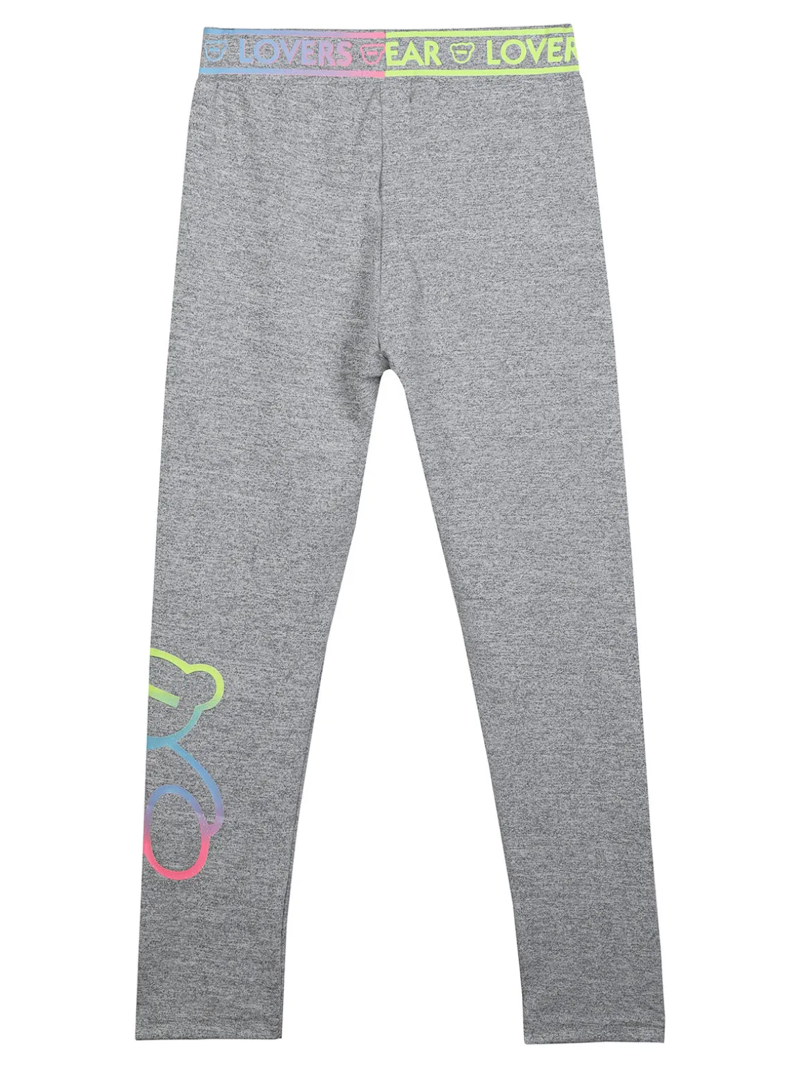 Pink Rabbit Leggings lucidi da bambina con stampe