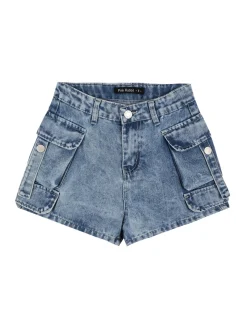 Pink Rabbit Shorts da bambina in jeans