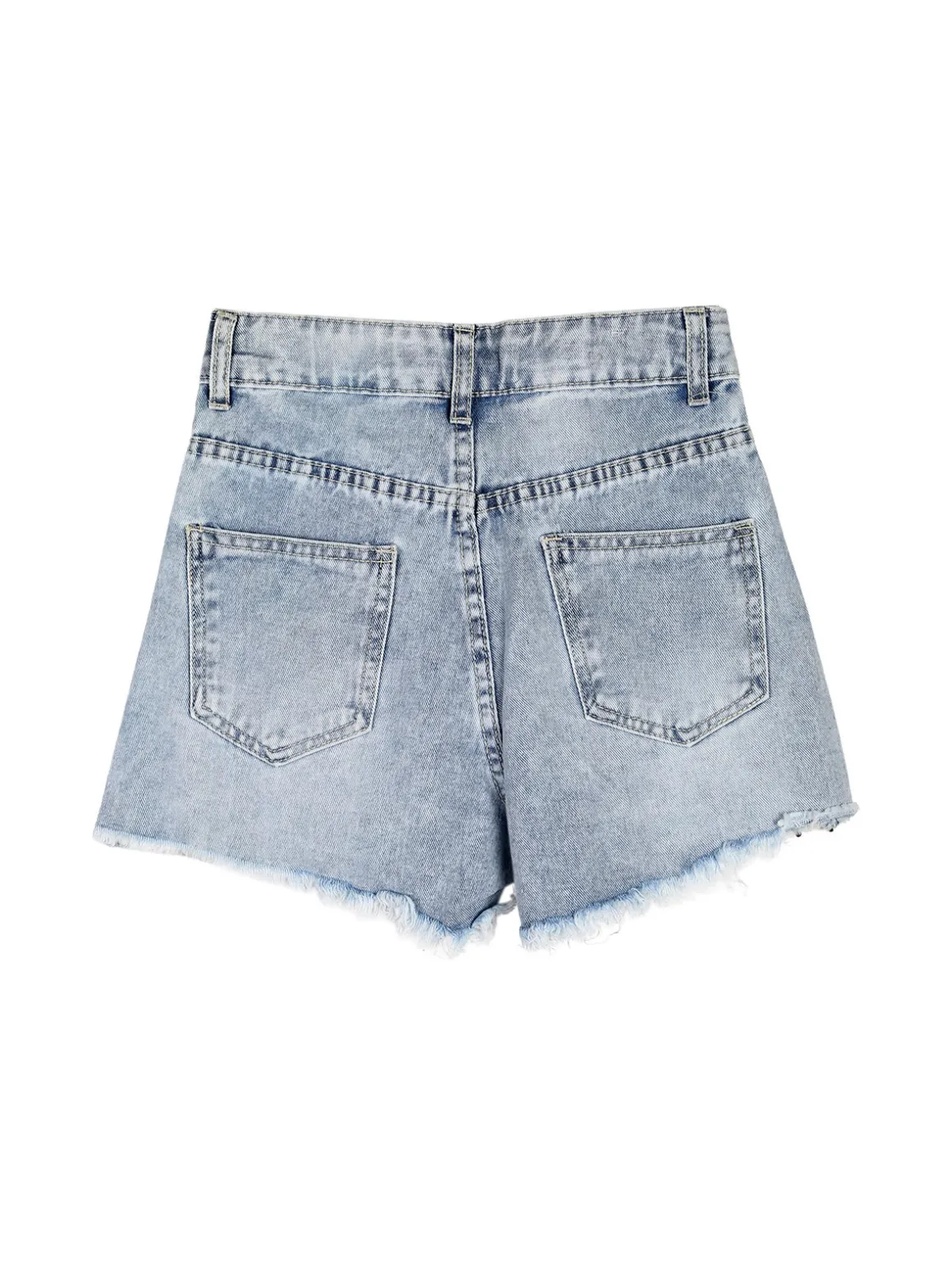 Pink Rabbit Shorts da ragazza in jeans con micro borchie - jeans