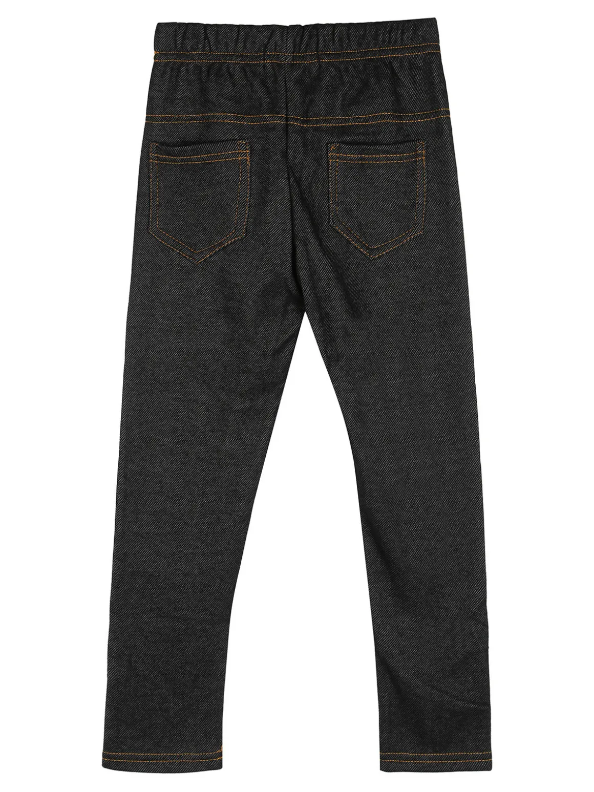 Pink Shell Jeggings da bambina con interno felpato - nero