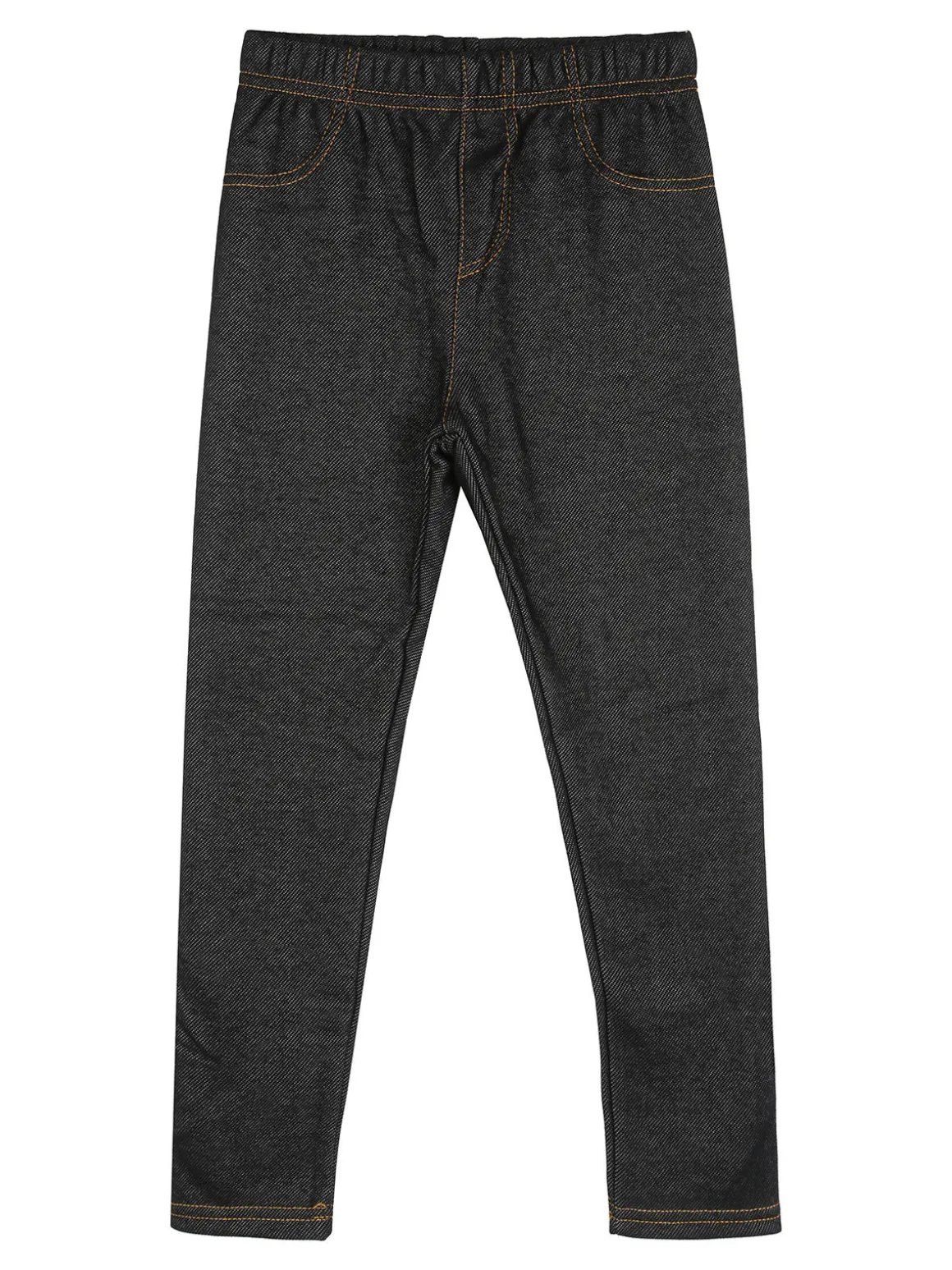 Pink Shell Jeggings da bambina con interno felpato - nero
