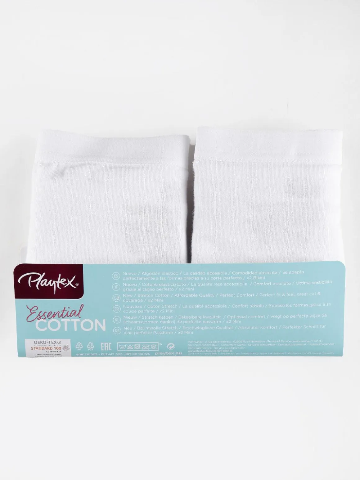 Playtex Slip mini in cotone elastico pacco da 2 pezzi