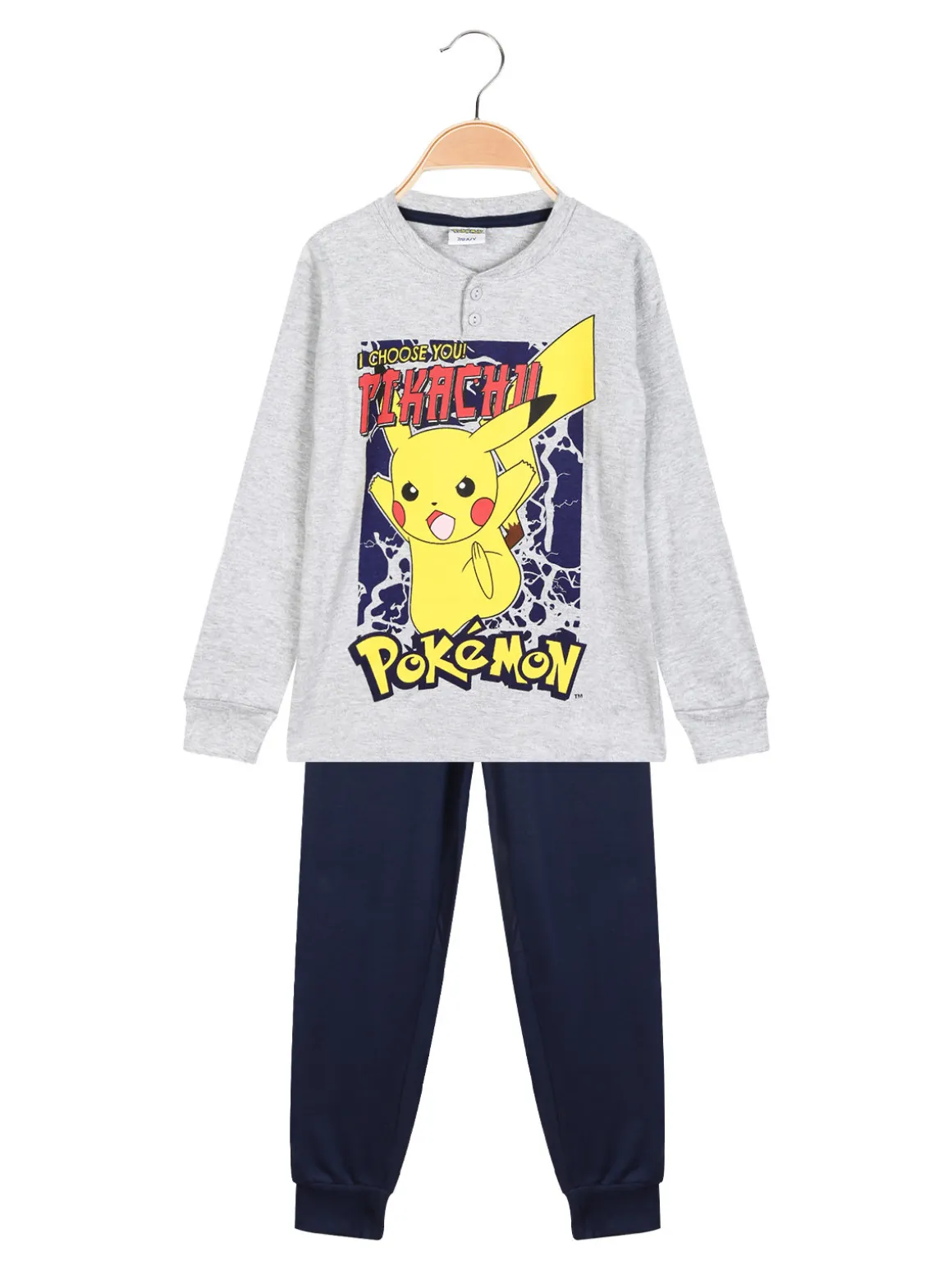 Pokémon Pigiama lungo in caldo cotone da bambino