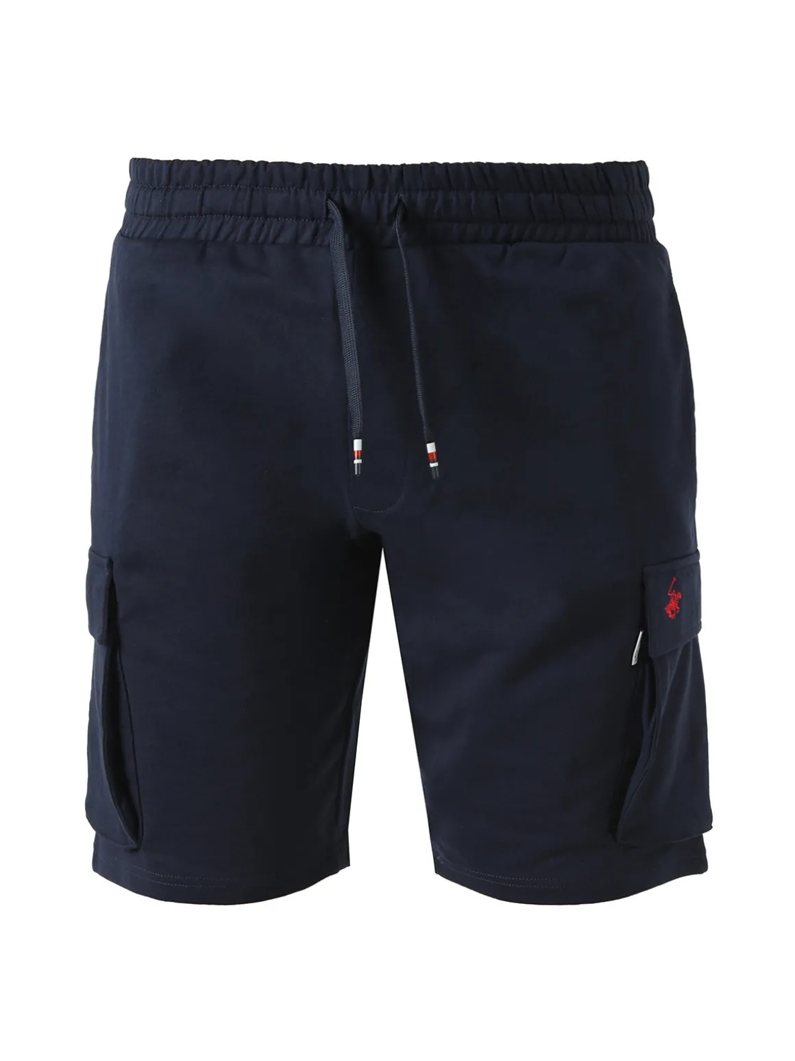 Polo Club Bermuda da uomo in felpa di cotone con tasconi laterali - blu scuro