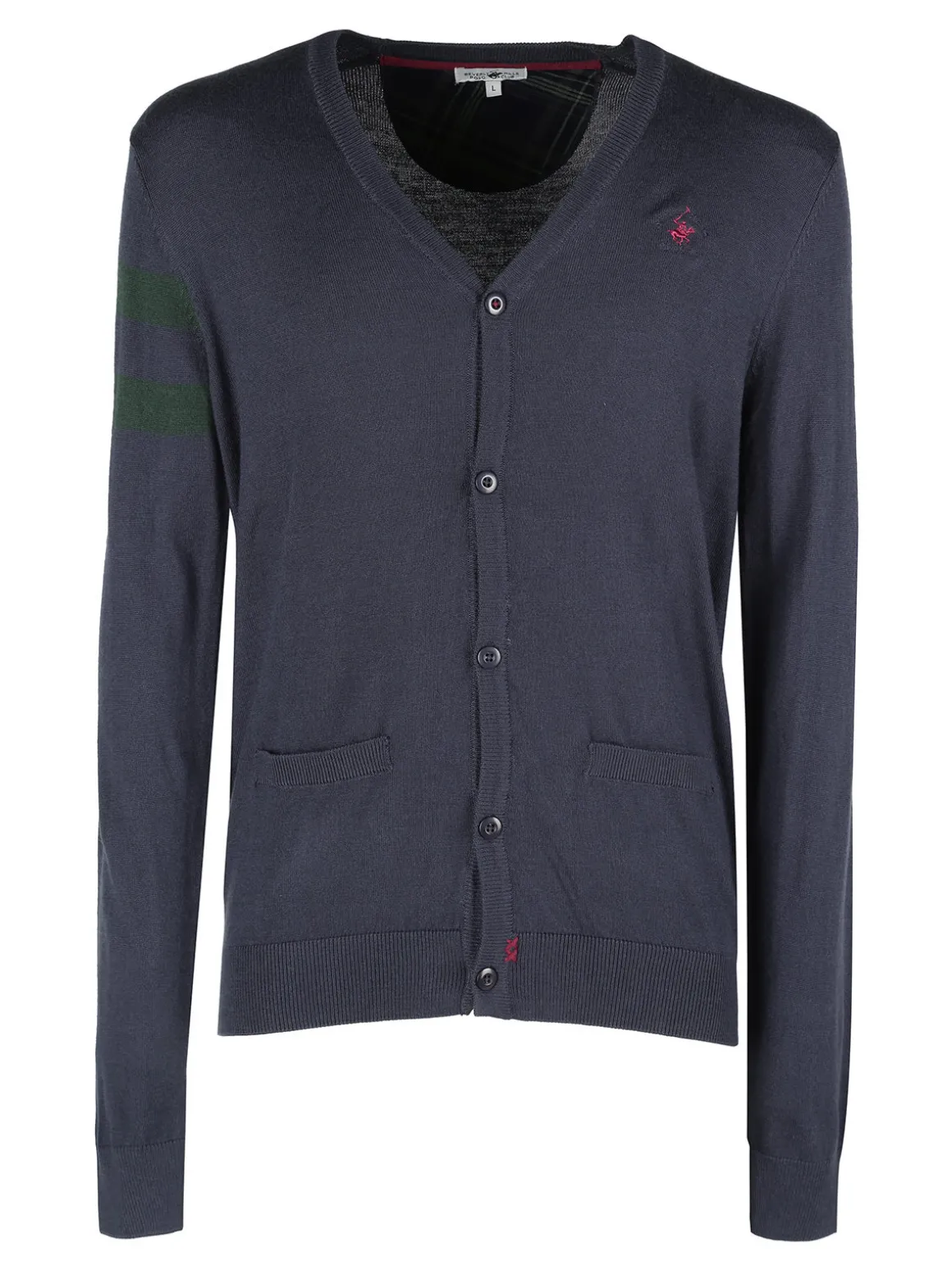 Polo Club Cardigan da uomo in maglia con bottoni