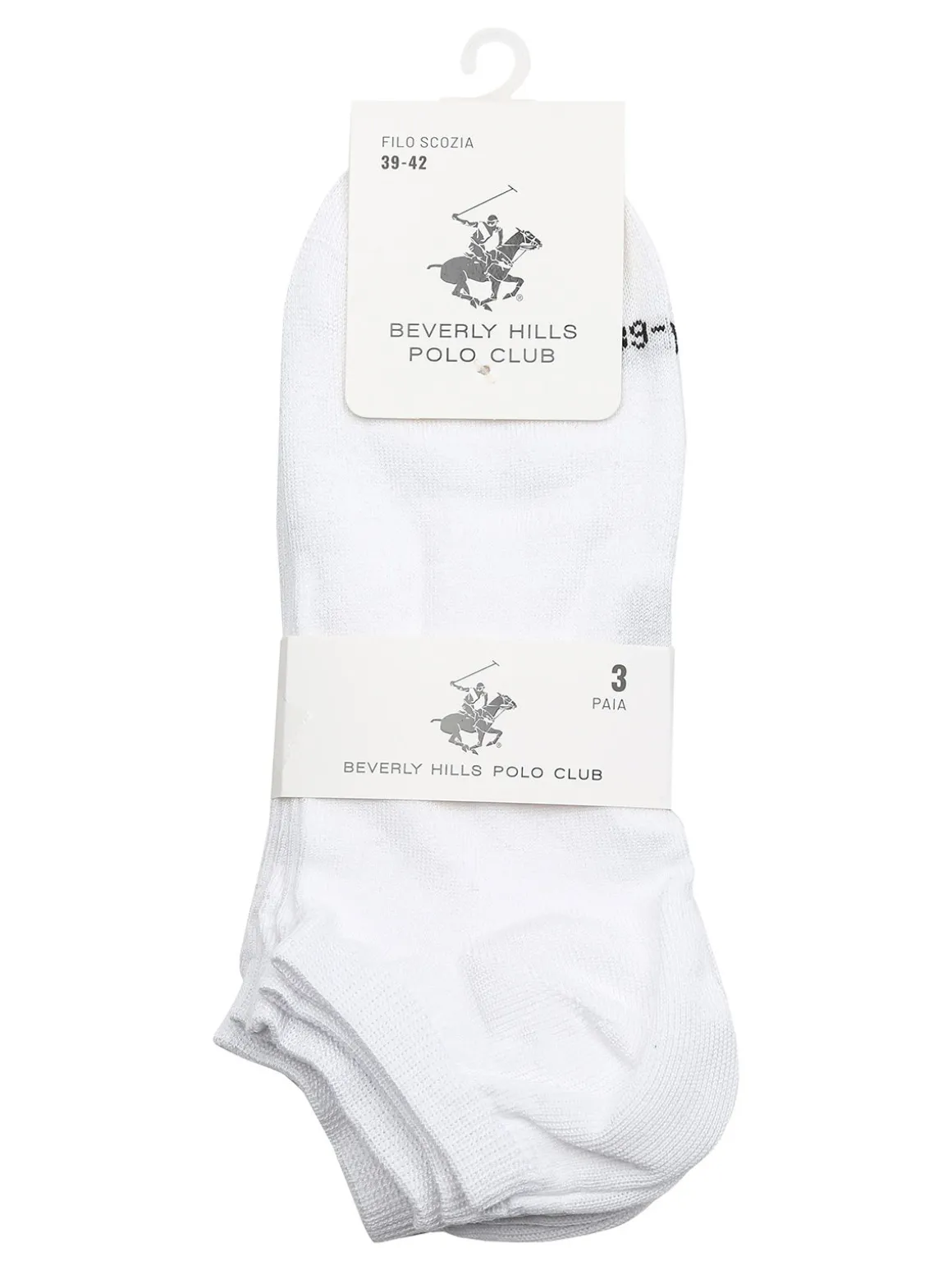 Polo Club Confezione da 3 paia di calze corte in filo di scozia unisex