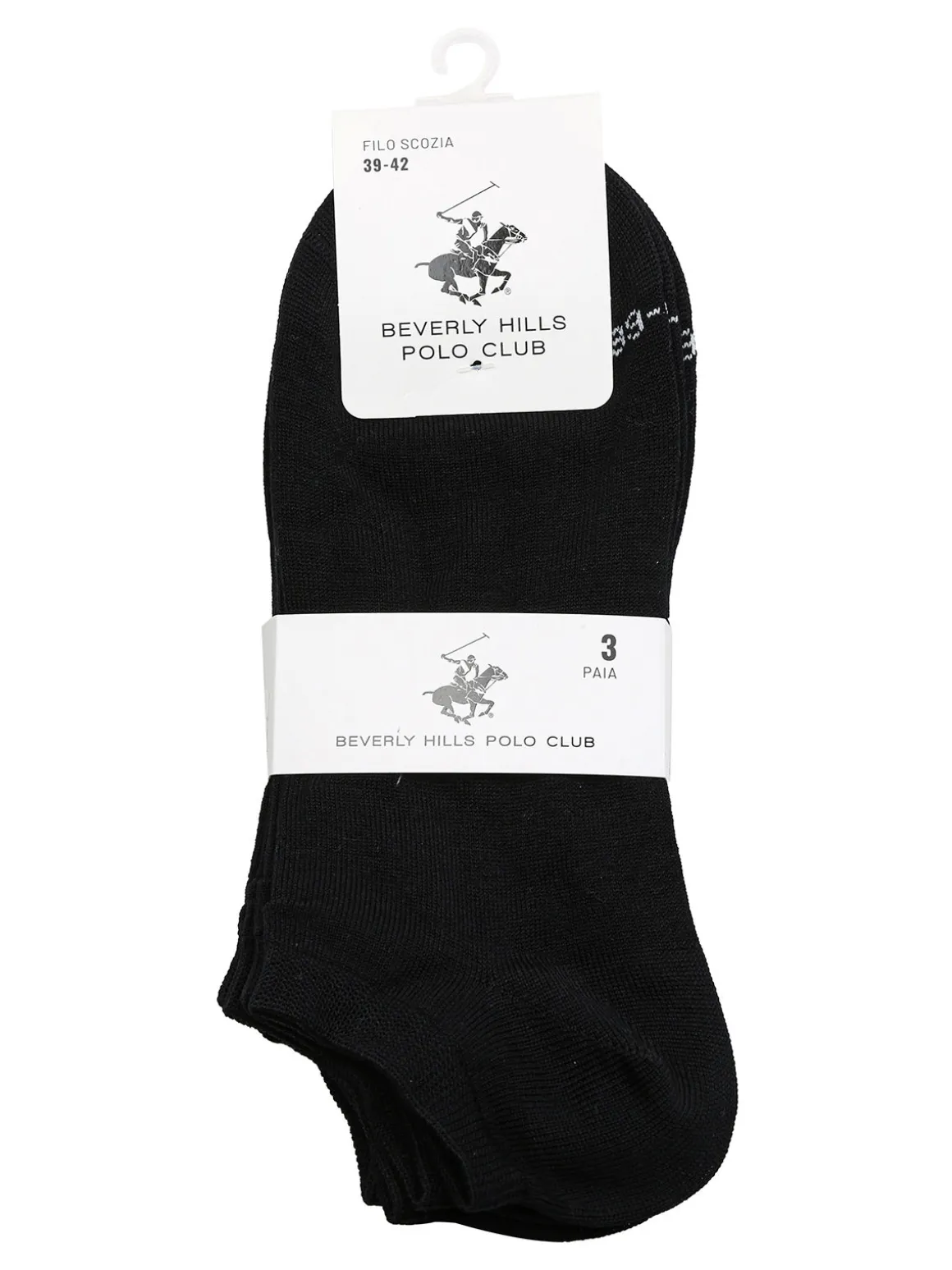 Polo Club Confezione da 3 paia di calze corte in filo di scozia unisex