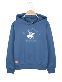 Polo Club Felpa da bambino con cappuccio e tasche laterali