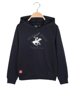 Polo Club Felpa da bambino con cappuccio e tasche laterali
