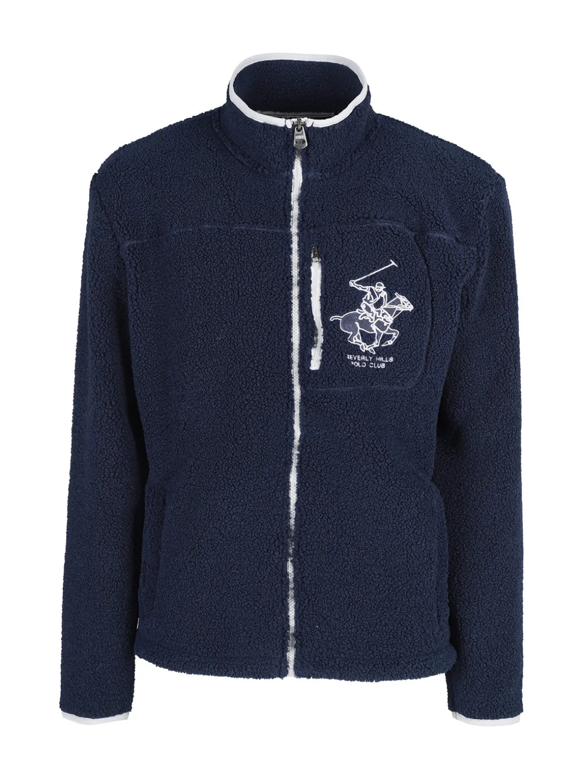 Polo Club Felpa pesante da uomo in peluche con cerniera