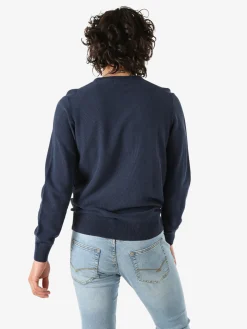 Polo Club Maglia girocollo da uomo in cotone - blu