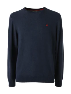 Polo Club Maglia girocollo da uomo in cotone - blu