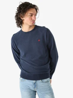Polo Club Maglia girocollo da uomo in cotone - blu