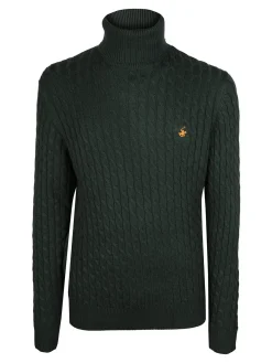 Polo Club Maglione dolcevita da uomo a trecce