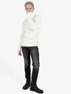 Polo Club Maglione dolcevita da uomo a trecce