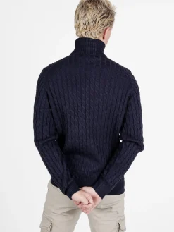 Polo Club Maglione dolcevita da uomo a trecce