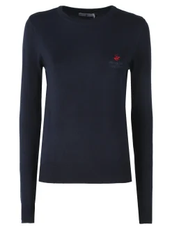 Polo Club Maglione girocollo da donna - blu scuro