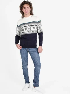 Polo Club Maglione girocollo da uomo con stampe