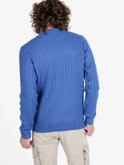 Polo Club Maglione girocollo da uomo a trecce