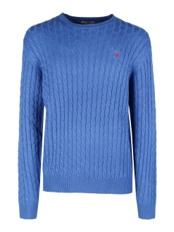 Polo Club Maglione girocollo da uomo a trecce