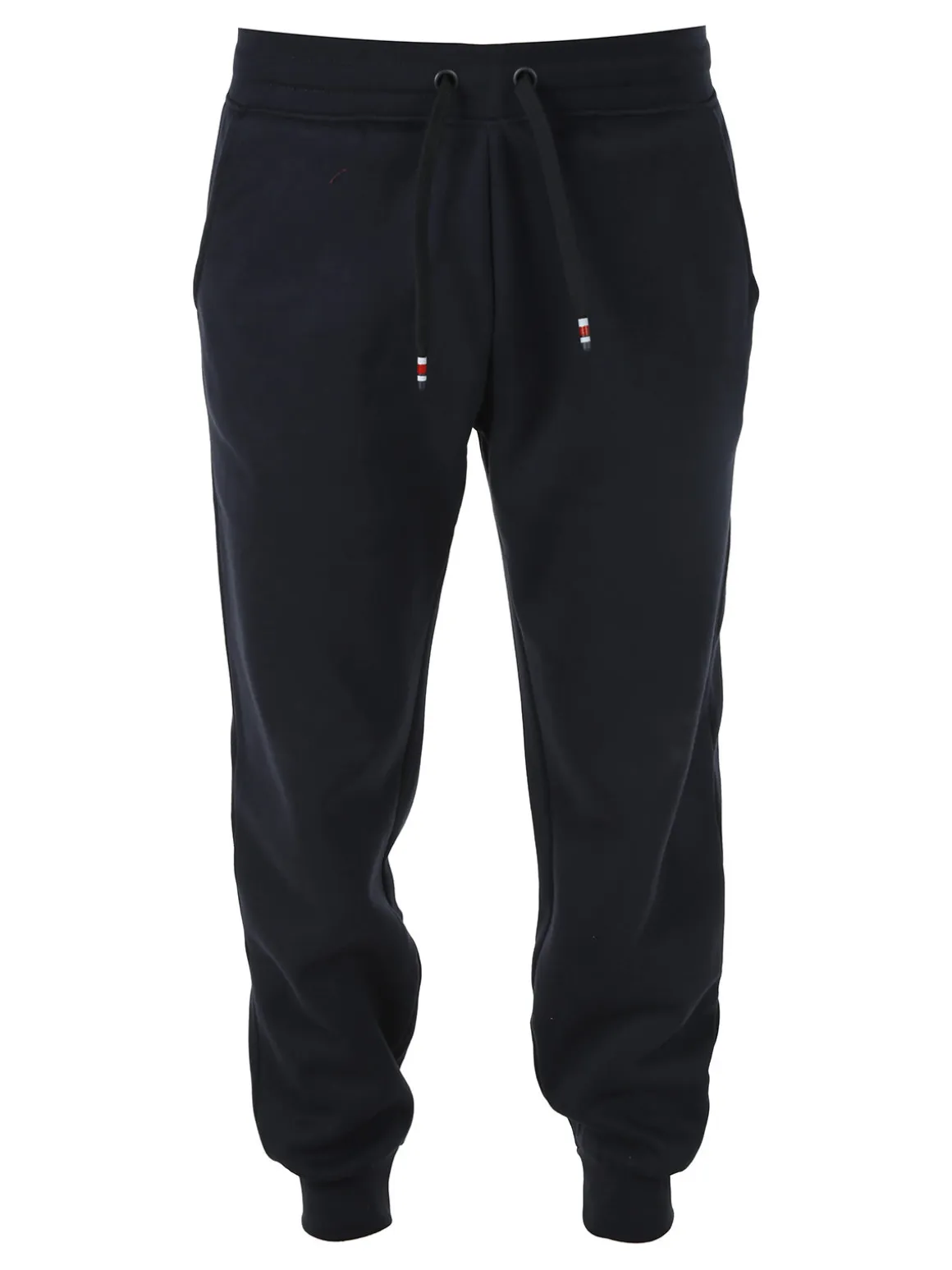 Polo Club Pantaloni tuta da uomo felpati con polsini - blu scuro