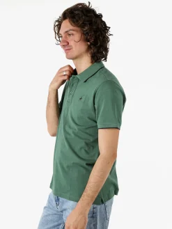 Polo Club Polo da uomo a maniche corte in cotone - verde