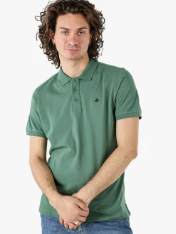 Polo Club Polo da uomo in cotone a maniche corte - verde scuro