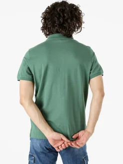 Polo Club Polo da uomo in cotone a maniche corte - verde scuro