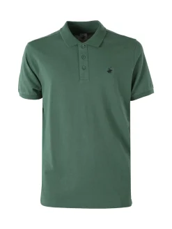 Polo Club Polo da uomo in cotone a maniche corte - verde scuro