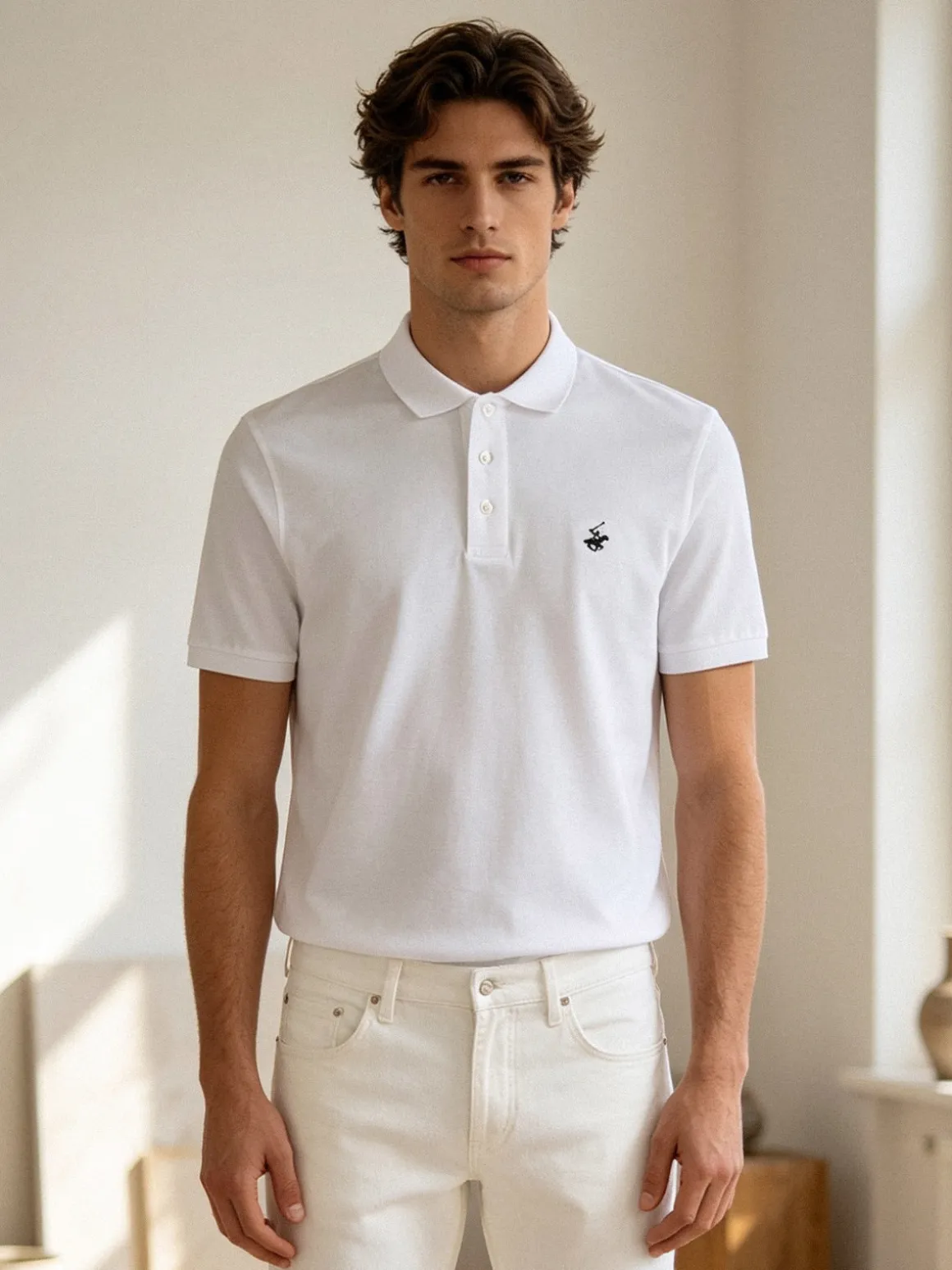 Polo Club Polo da uomo in cotone a maniche corte