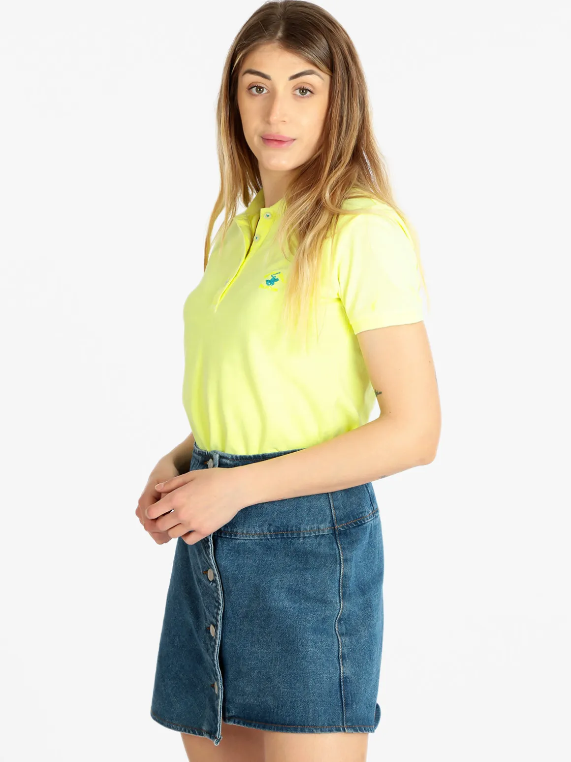 Polo Club Polo donna manica corta fluo