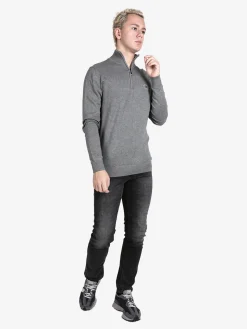Polo Club Pullover da uomo mezza zip in maglia