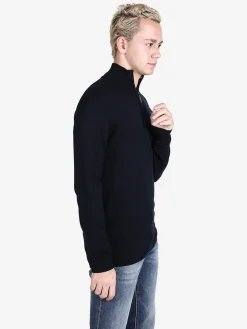 Polo Club Pullover da uomo mezza zip in maglia