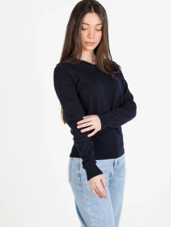 Polo Club Pullover donna in cotone scollo V