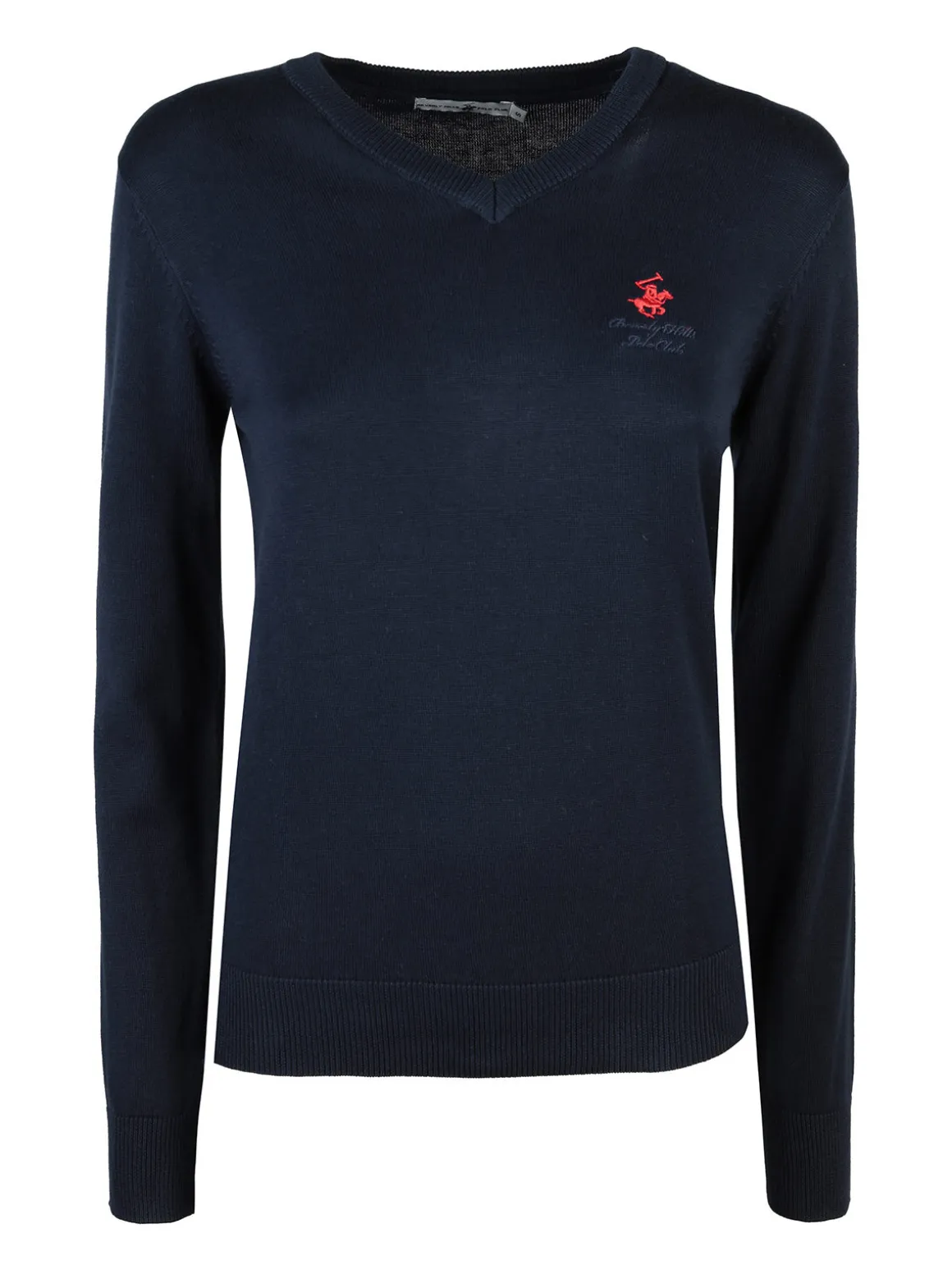 Polo Club Pullover donna in cotone scollo V