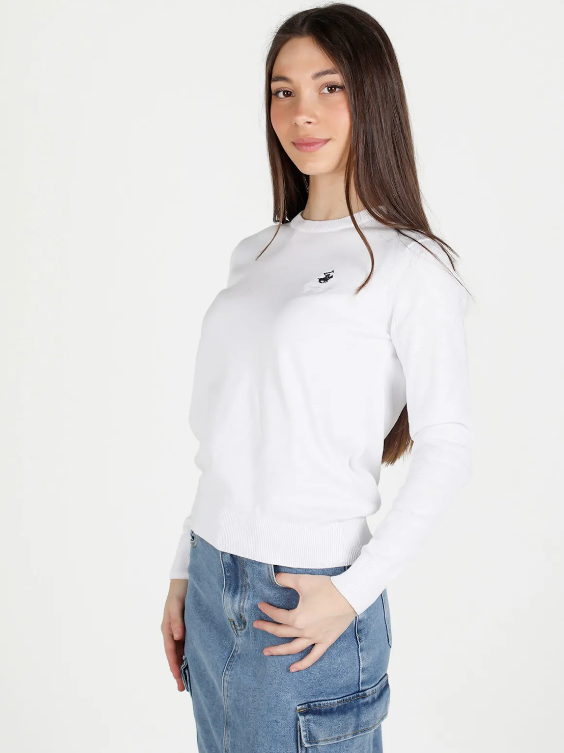 Polo Club Pullover girocollo da donna in cotone
