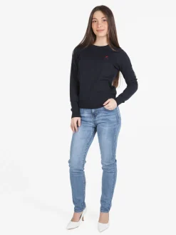 Polo Club Pullover girocollo da donna in cotone