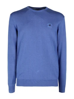 Polo Club Pullover girocollo da uomo in cotone