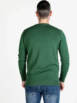 Polo Club Pullover girocollo da uomo in cotone